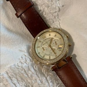 Michael Kors leather band watch